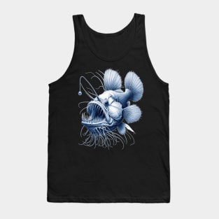 19th-Century Natural History-Inspired Angler Fish Design" Tank Top